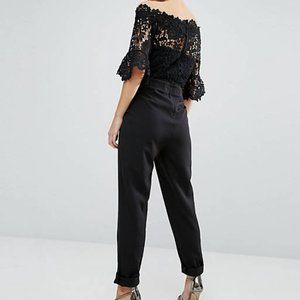 BNWT Paper Dolls Bardot Lace Top Jumpsuit